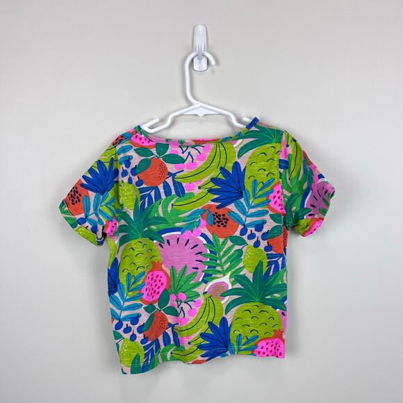 Mini Boden Tie Front T-Shirt Multi Tropical Fruit 8-9 - Picture 5 of 5